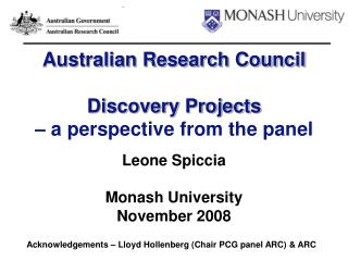 Australian Research Council Discovery Projects – a perspective from the panel