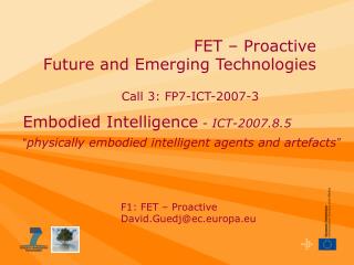 FET – Proactive Future and Emerging Technologies