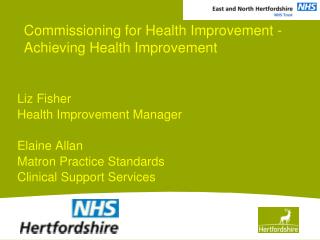 Commissioning for Health Improvement - Achieving Health Improvement