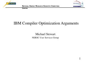 IBM Compiler Optimization Arguments