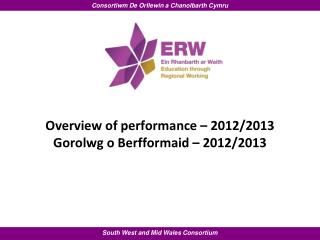 Overview of performance – 2012/2013 Gorolwg o Berfformaid – 2012/2013