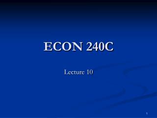 ECON 240C