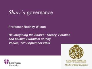 Shari’a governance
