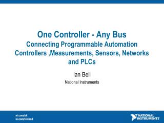 Ian Bell National Instruments
