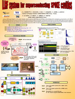 J.L. BIARROTTE, S. BOUSSON, C.JOLY, T. JUNQUERA, J. LESREL, L.LUKOVAC