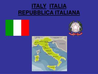 ITALY ITALIA REPUBBLICA ITALIANA