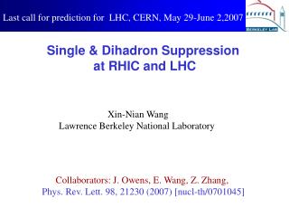 Single &amp; Dihadron Suppression at RHIC and LHC