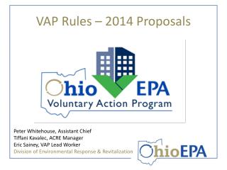 VAP Rules – 2014 Proposals