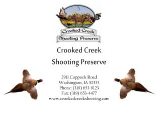 Crooked Creek Shooting Preserve