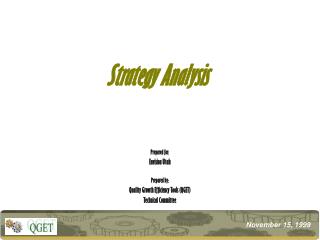 Strategy Analysis