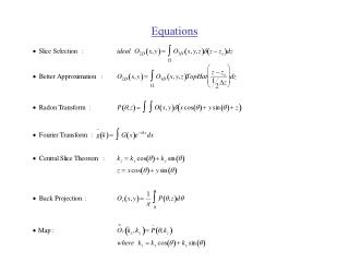 Equations