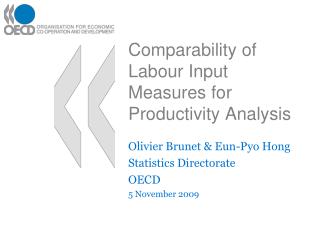 Comparability of Labour Input Measures for Productivity Analysis