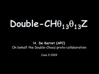 Double-CH  13  13 Z