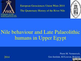 Nile behaviour and Late Palaeolithic humans in Upper Egypt