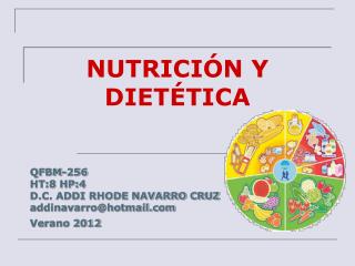 NUTRICIÓN Y DIETÉTICA