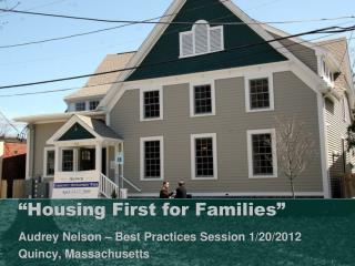 “Housing First for Families”