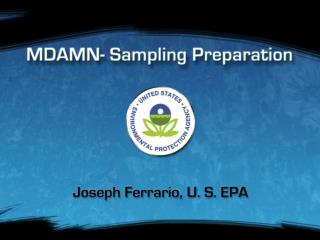 MDAMN - Sampling Preparation