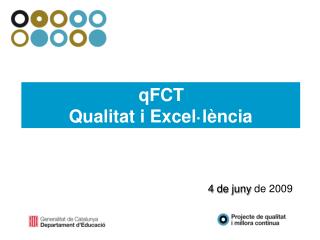 qFCT Qualitat i Excel·lència