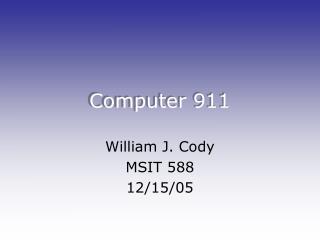 Computer 911