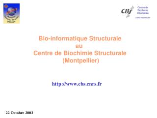 Bio-informatique Structurale au Centre de Biochimie Structurale (Montpellier)