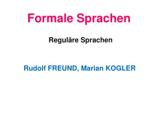 Formale Sprachen