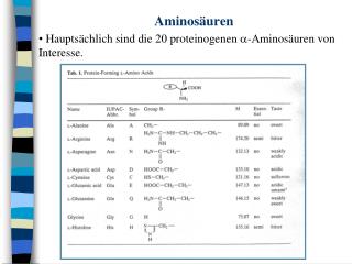 Aminosäuren