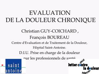 EVALUATION DE LA DOULEUR CHRONIQUE