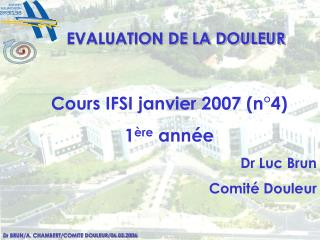 EVALUATION DE LA DOULEUR