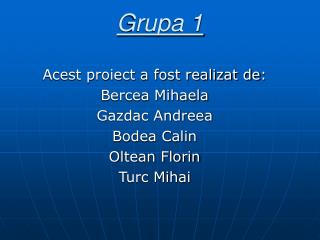 Grupa 1