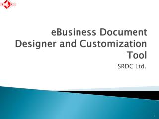 eBusiness Document Designer and Customization Tool