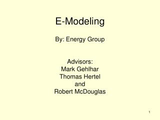 E-Modeling
