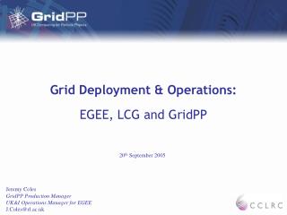 Grid Deployment &amp; Operations: