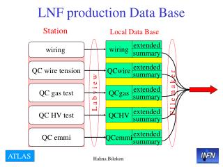 LNF production Data Base