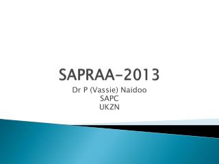 SAPRAA-2013