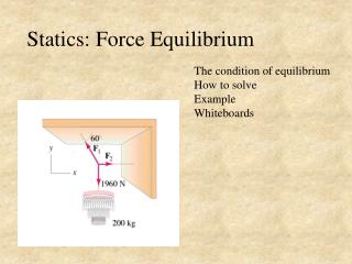 Statics: Force Equilibrium