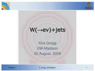 W( → eν)+jets