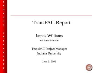 TransPAC Report