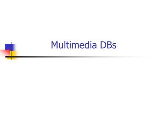 Multimedia DBs
