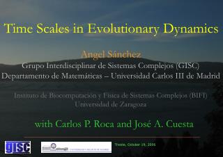 Time Scales in Evolutionary Dynamics