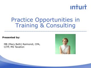 Practice Opportunities in Training & Consulting