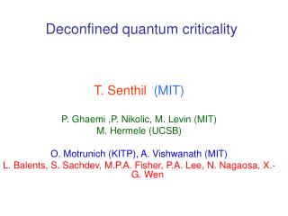 Deconfined quantum criticality