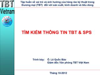 TÌM KIẾM THÔNG TIN TBT &amp; SPS