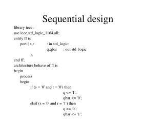 Sequential design