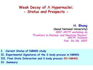Weak Decay of Λ Hypernuclei; - Status and Prospects -