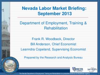 Nevada Labor Market Briefing: September 2013