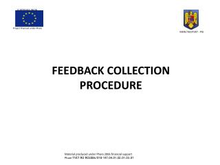 FEEDBACK COLLECTION PROCEDURE