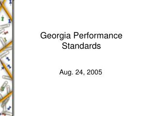 Georgia Performance Standards