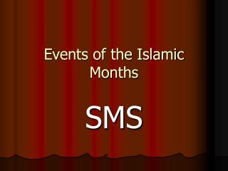 Events of the Islamic Months
