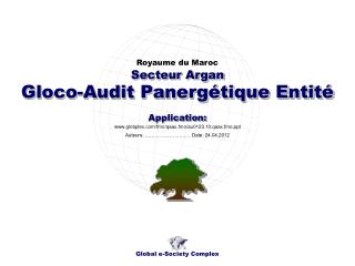 Gloco-Audit Panergétique Entité