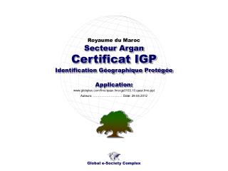 Certificat IGP